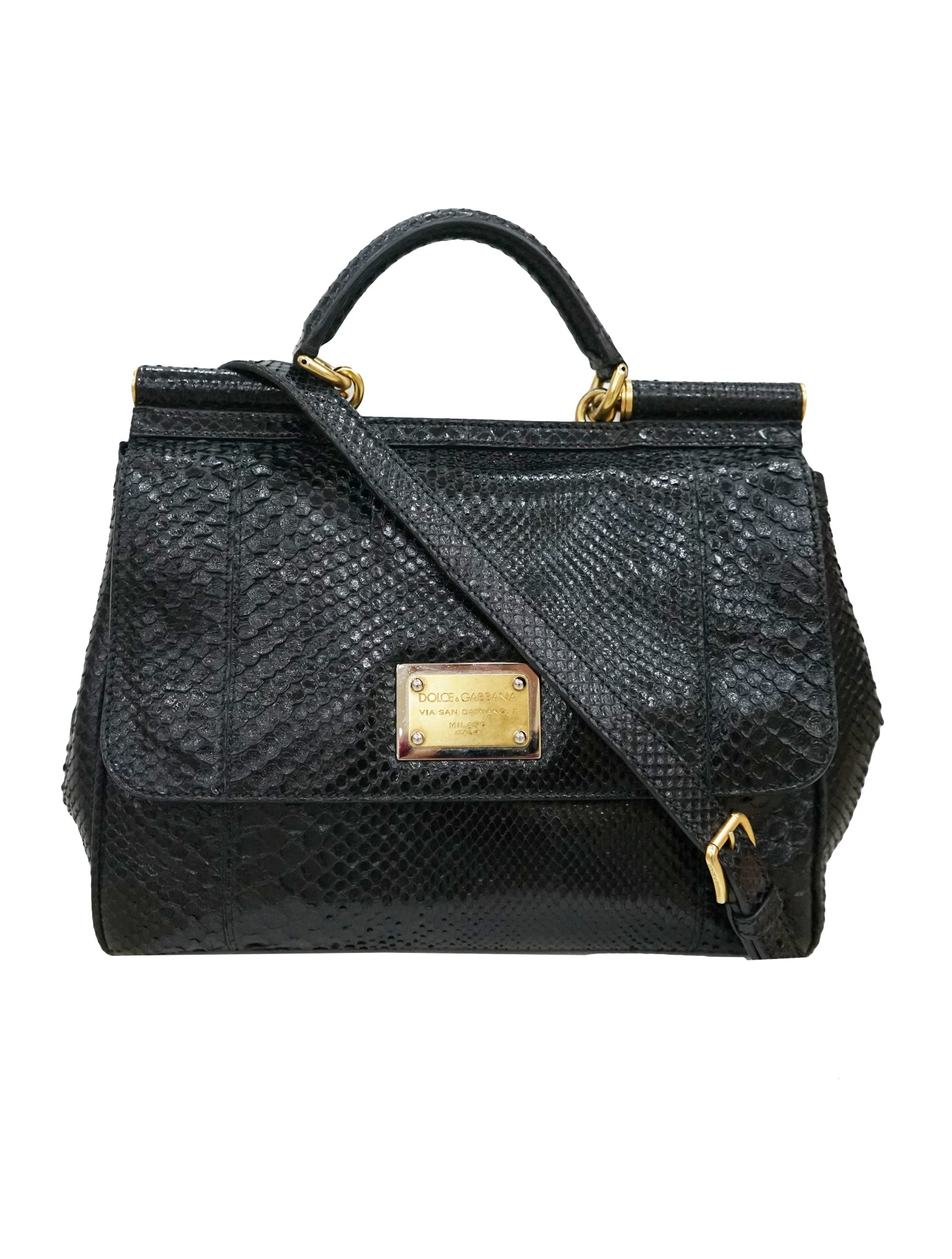 dolce gabbana python bag