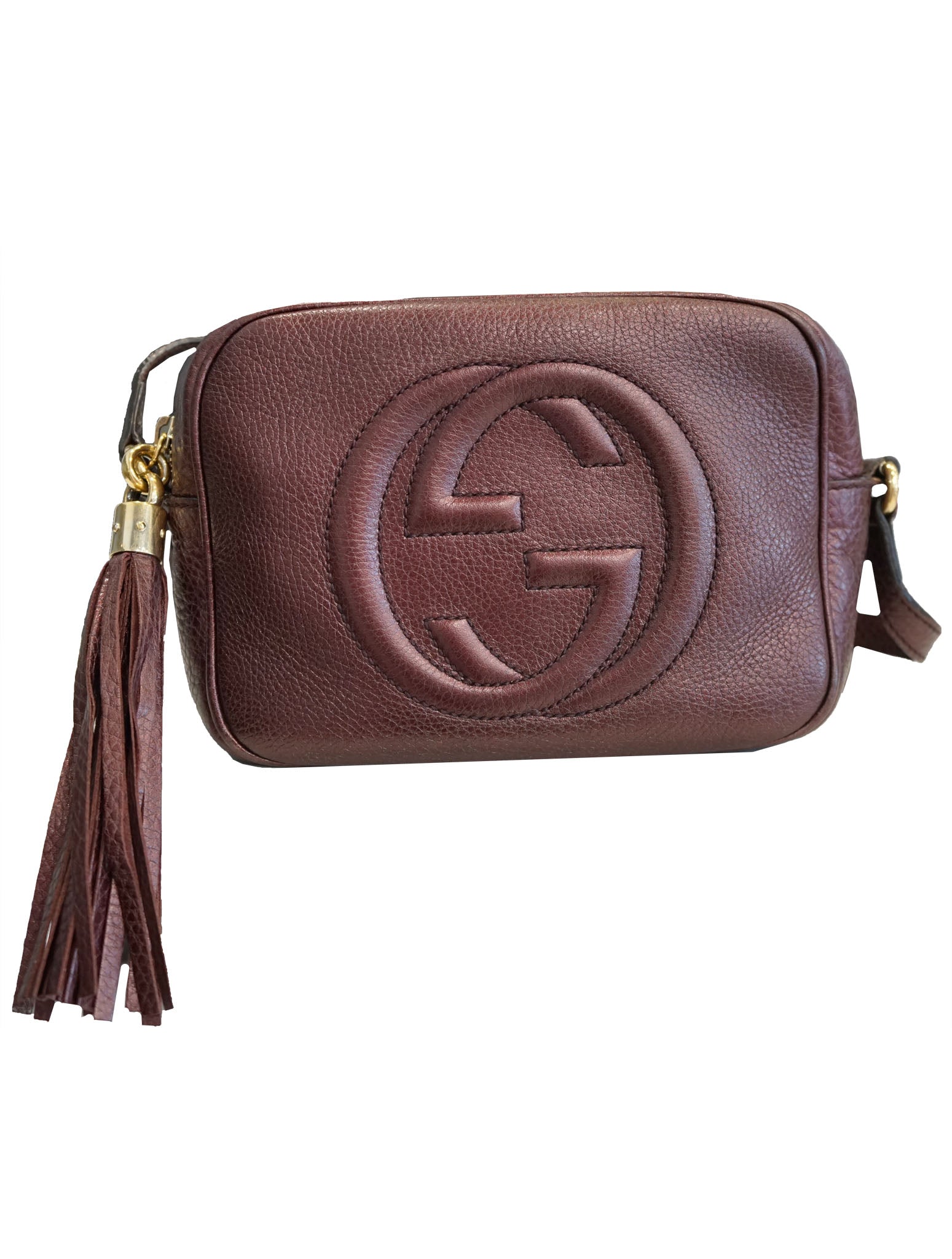 soho small leather disco bag gucci