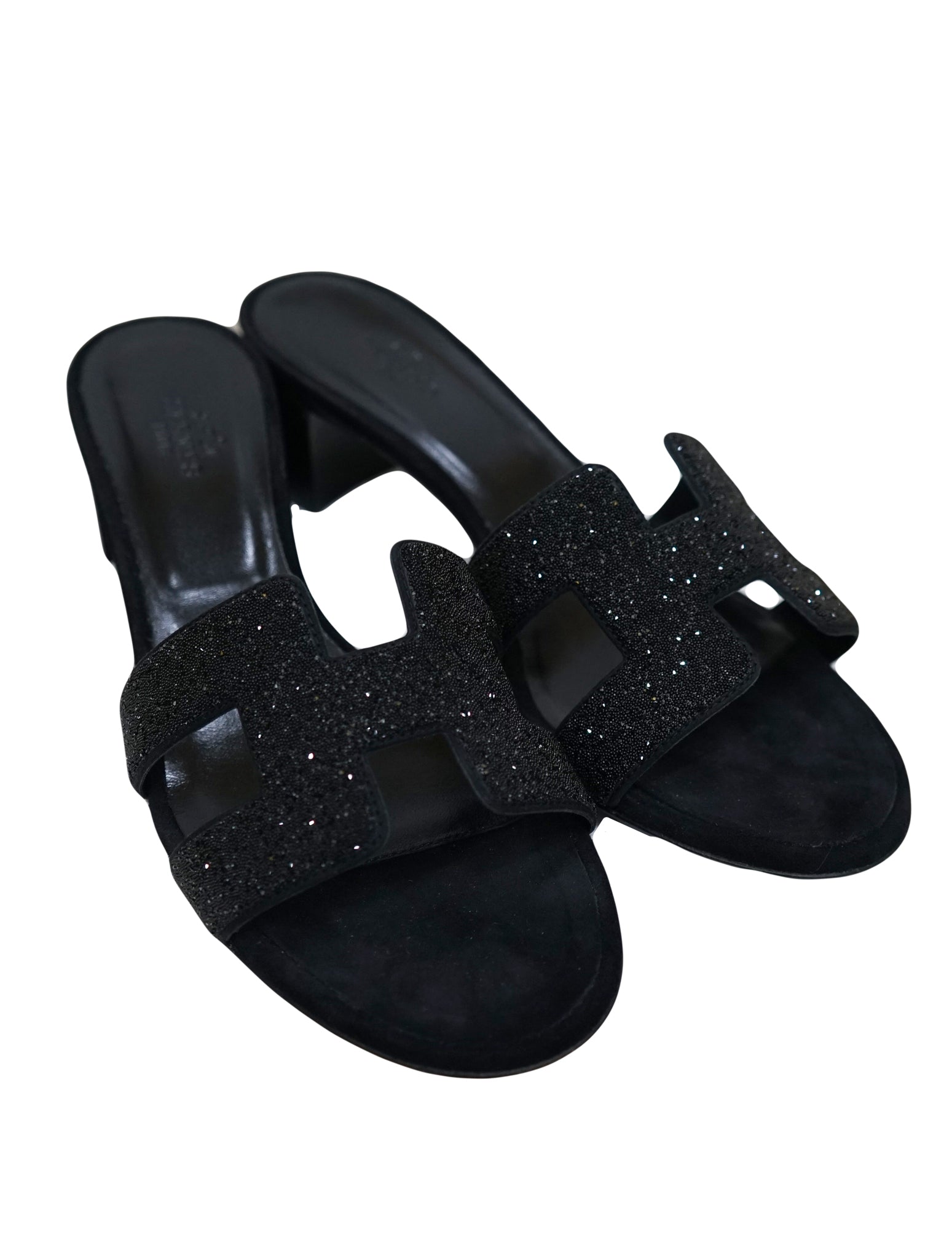 oasis black sandals