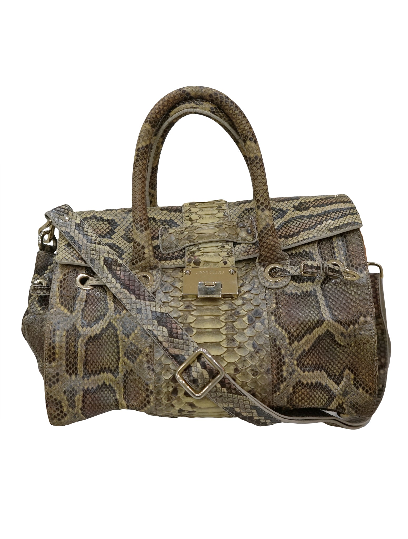 jimmy choo snakeskin purse