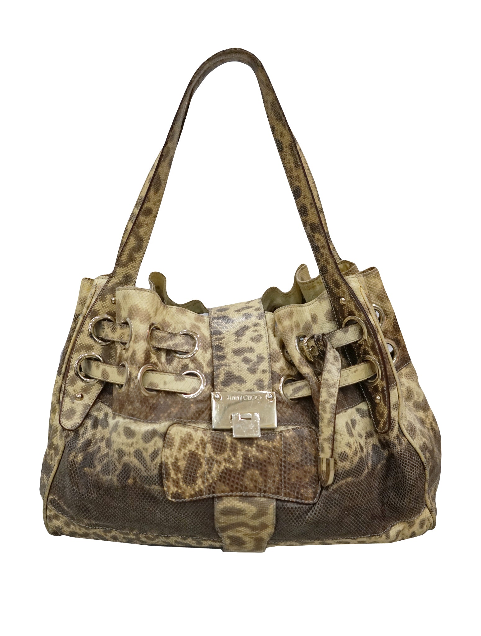 jimmy choo snakeskin bag