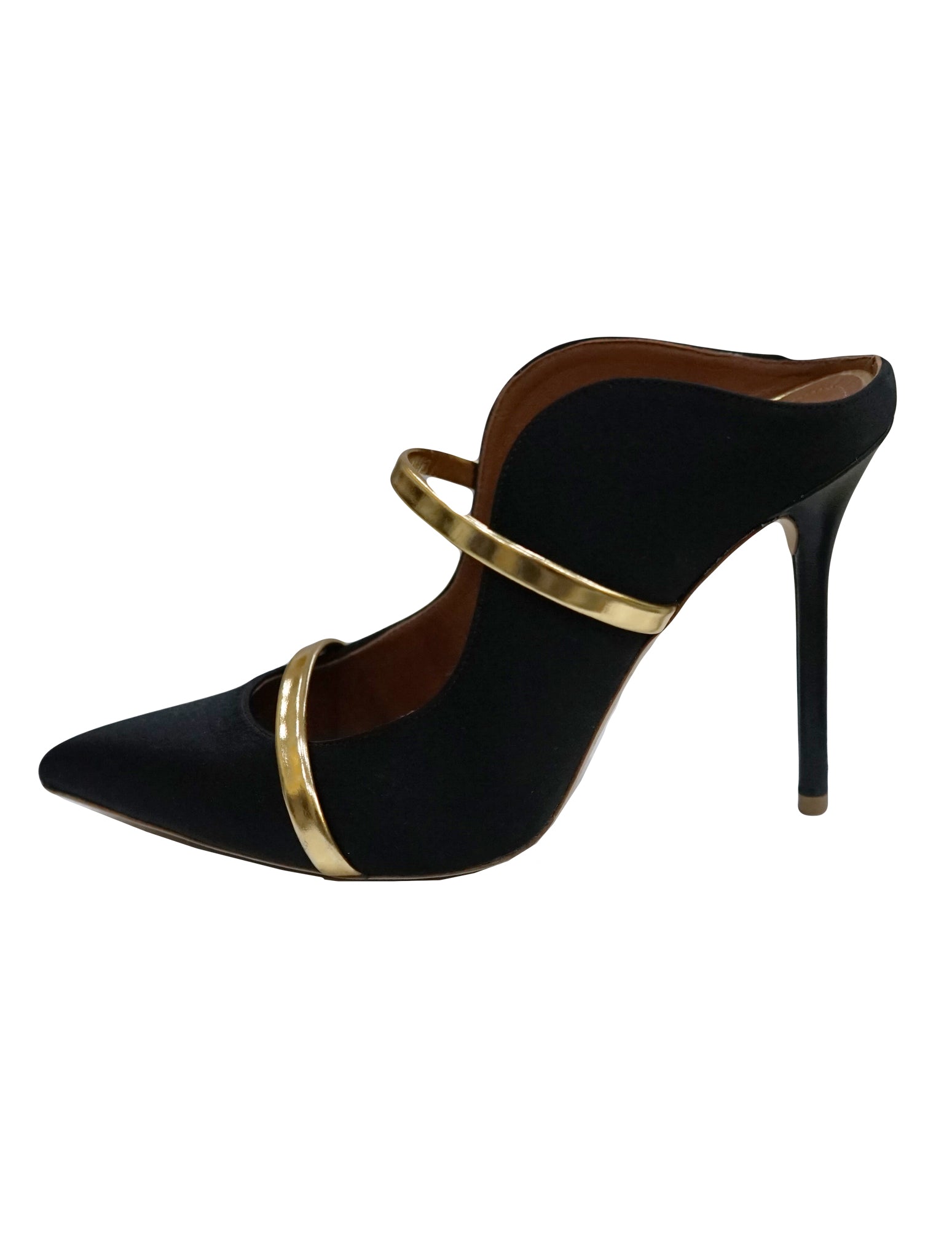 black mule pumps