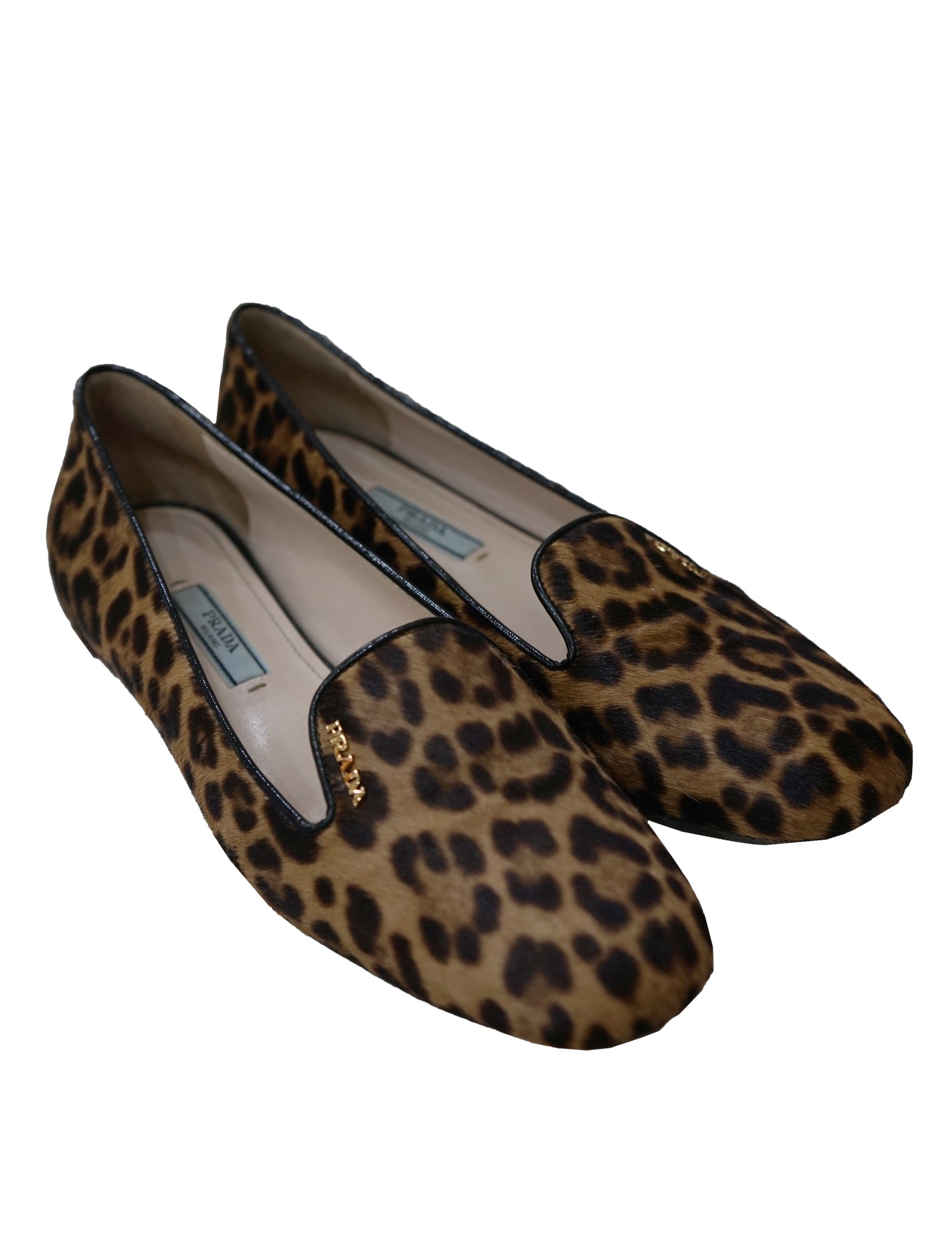 PRADA LEOPARD PRINT CALF HAIR SMOKING 