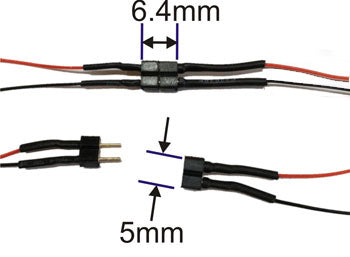 Wired Connectors, male and female