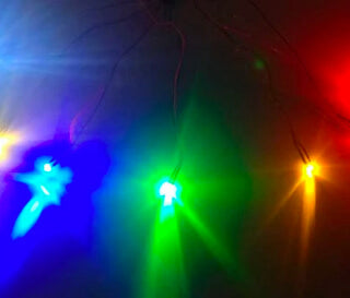 Flickering Colored LED Lights