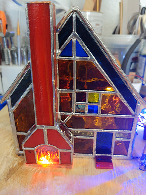 Building a Stained Glass Blacksmith Shop