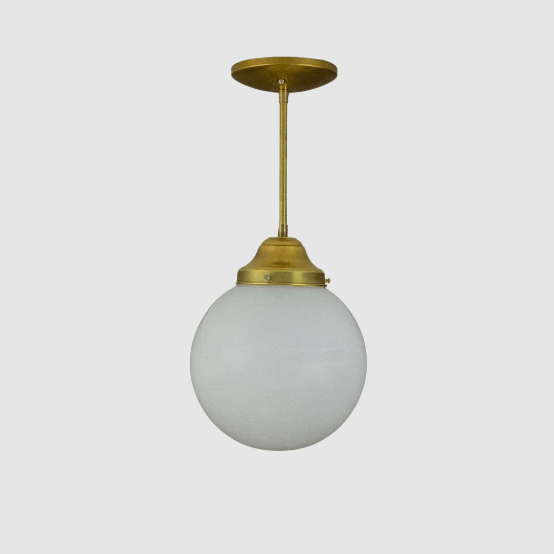 large glass ball light