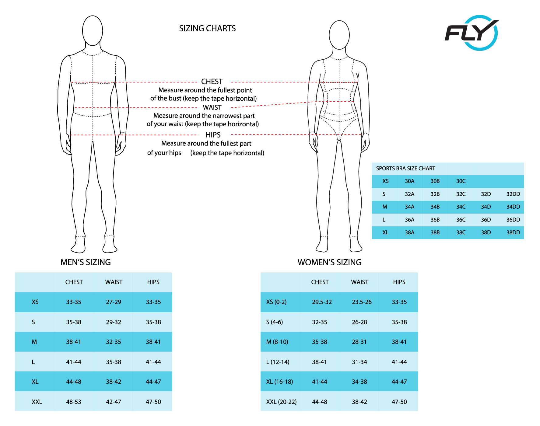 Trimming Shorts Size Chart