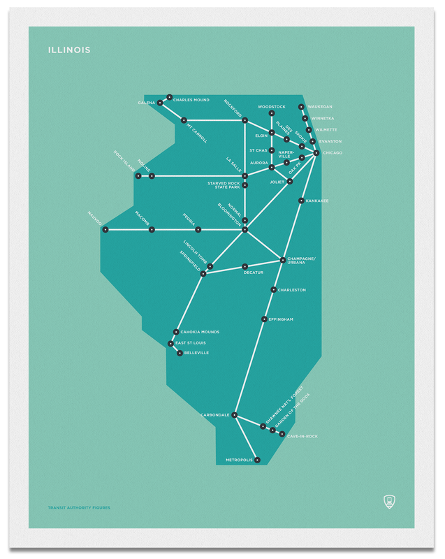 Illinois Schematic Map