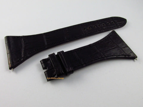 New Harry Winston 35mm Black Alligator Strap for Avenue Squared Collection OEM