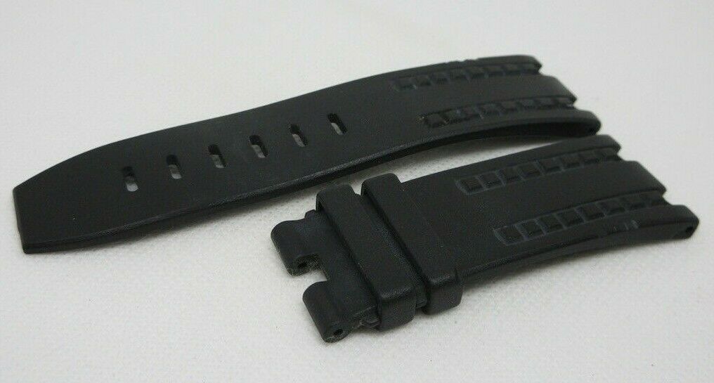 Audemars Piguet Royal Oak Offshore 28mm Black Rubber Strap OEM Genuine ...