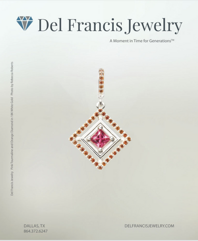 Del Francis Jewelry Featured in Sept 2017 Dallas Style and Design Magazine DSD