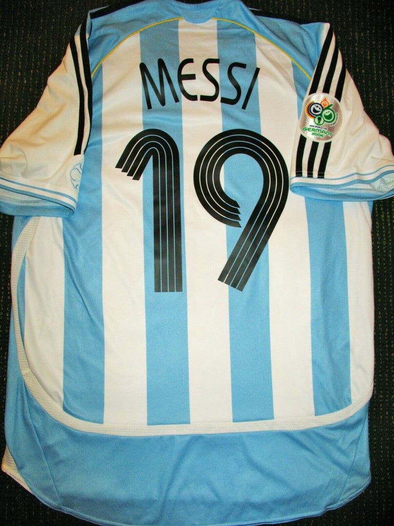 FIFA World Cup 2010 Argentina Away Name Number Set #10 MESSI Repro –  Kitroom Football