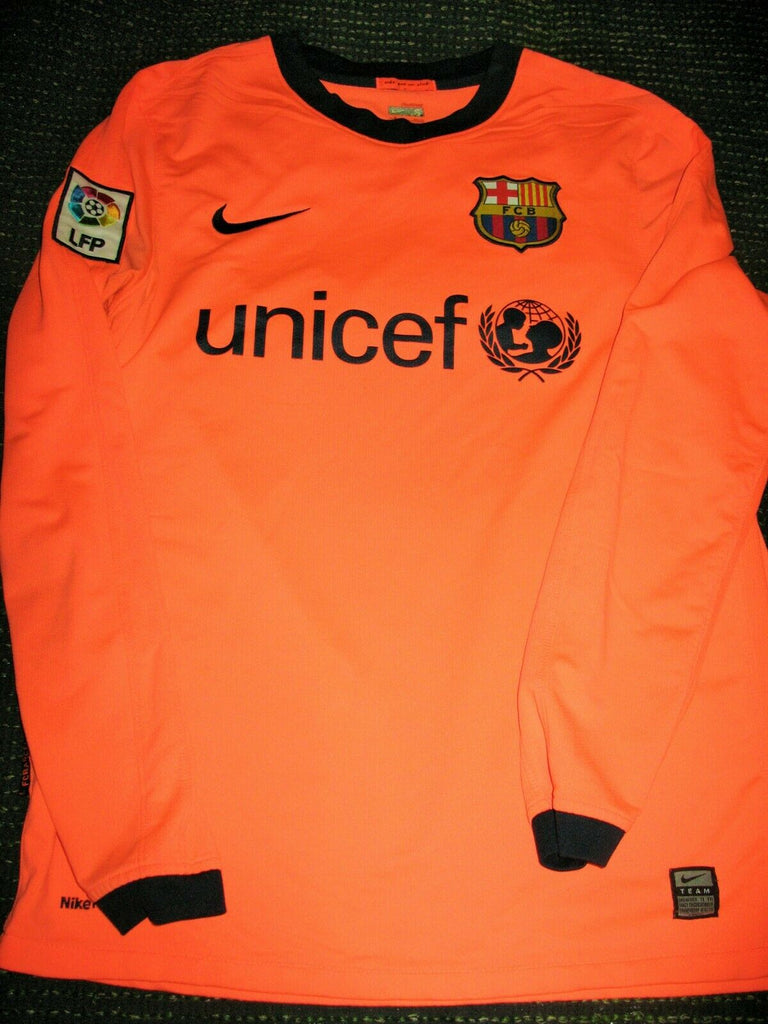 Messi Barcelona 2009 2010 Pink Long Sleeve Jersey Shirt Camiseta Triko Foreversoccerjerseys