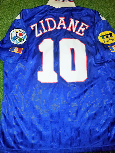 Zidane France Adidas 1996 EURO CUP Jersey Maillot Shirt XL ...