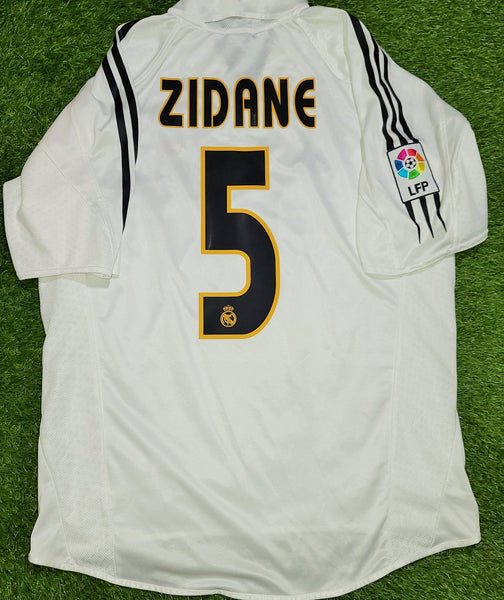Zidane Real Madrid Adidas Home 2004 2005 Jersey Camiseta Shirt M SKU ...
