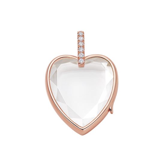Selim Mouzannar Heart Charm - Kiwi Enamel - Charms & Pendants - Broken English Jewelry