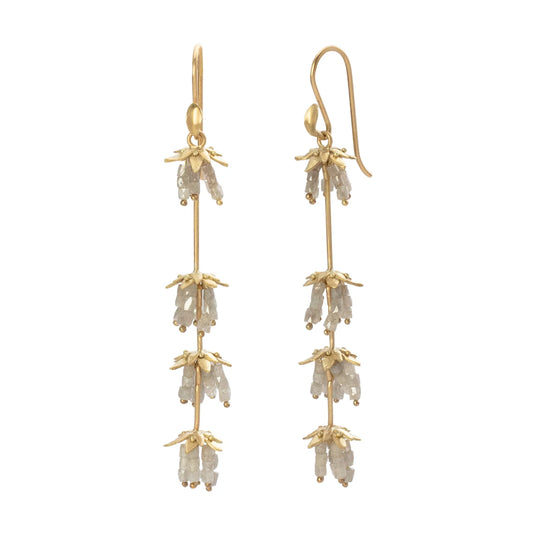 Annette Ferdinandsen Bamboo Earrings - Mother of Pearl - Earrings - Broken English Jewelry