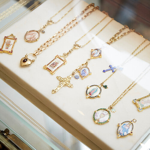 Broken English Jewelry display case in NYC store, Rapaport, Attainable Chic