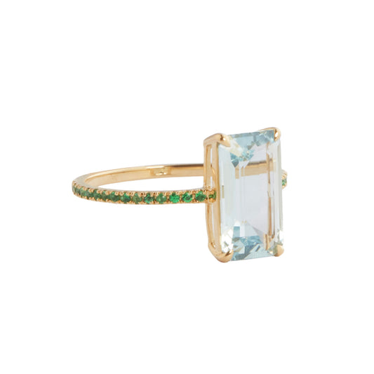 Aquamarine Nouveau Supreme Ring – YI COLLECTION