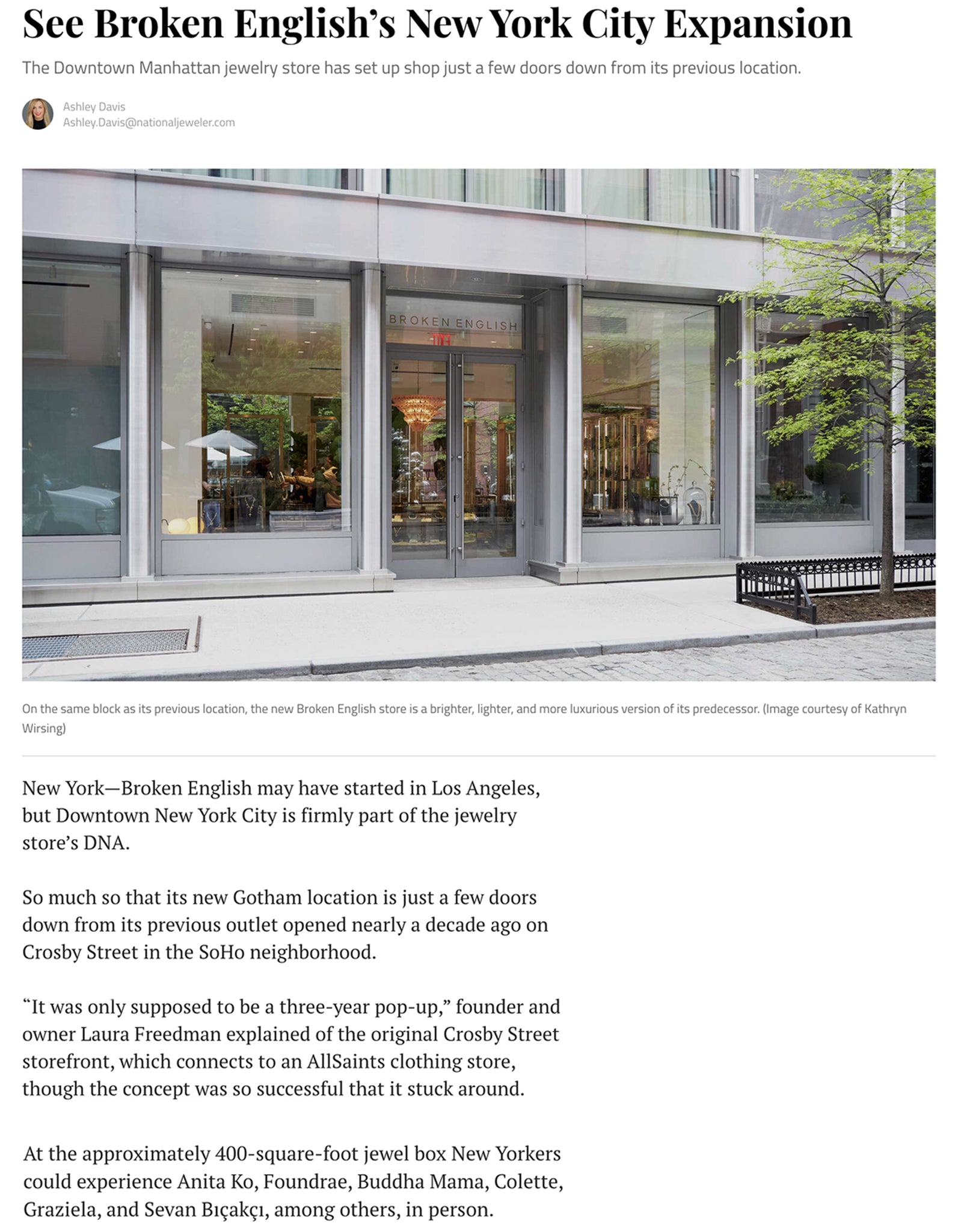 National Jeweler: See Broken English's New York City Expansion
