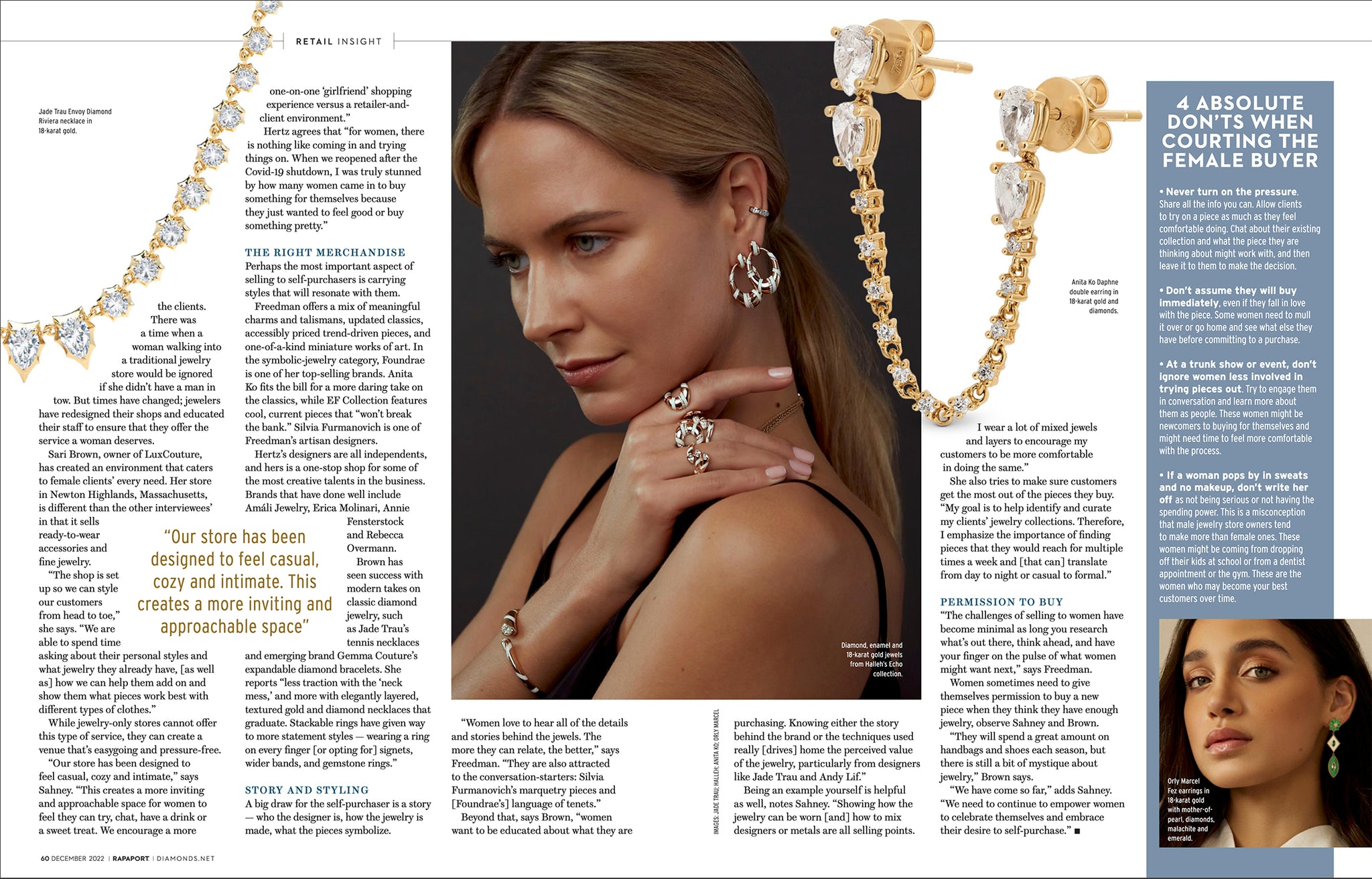 Rapaport Magazine feature on Broken English Jewelry