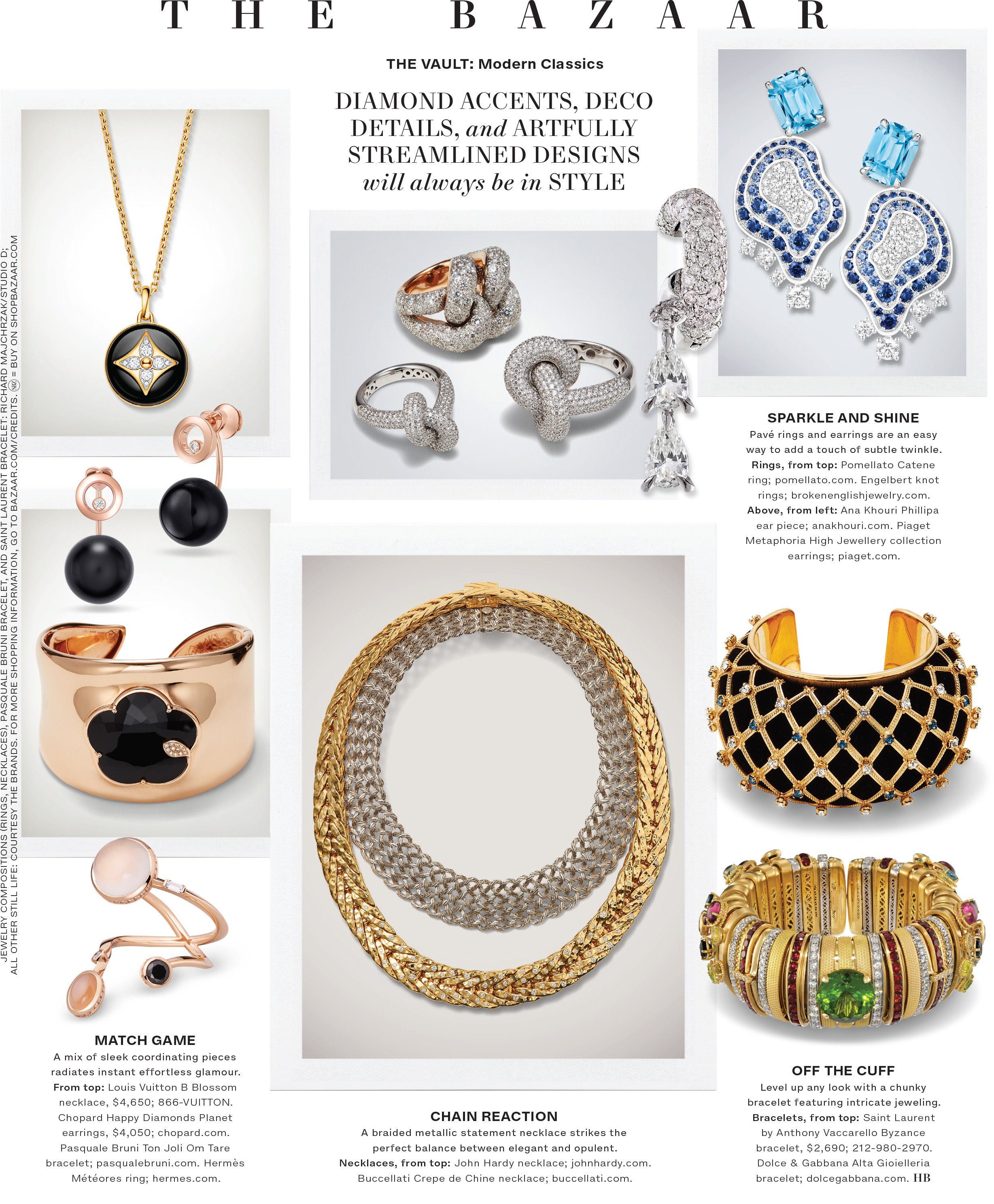 Broken English Jewelry Harper's Bazaar, September 2023, The Vault: Modern Classics