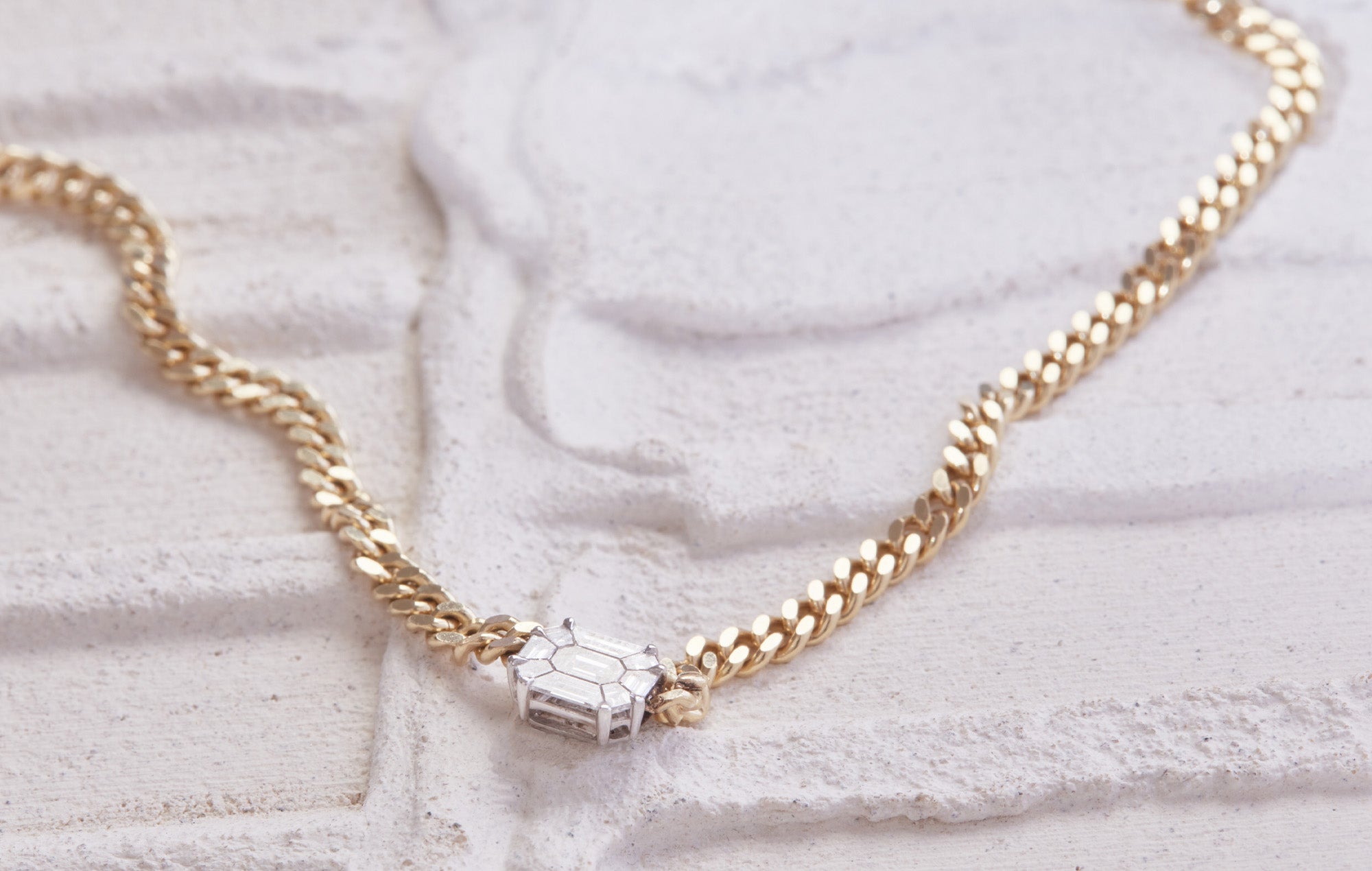 Broken English Jewelry - Dainty Diamonds and Pearls - Borgioni necklace