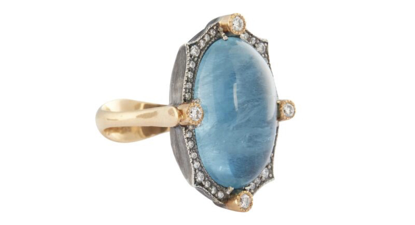 Broken English Jewelry - Arman Sarkisyan - Aquamarine Ring