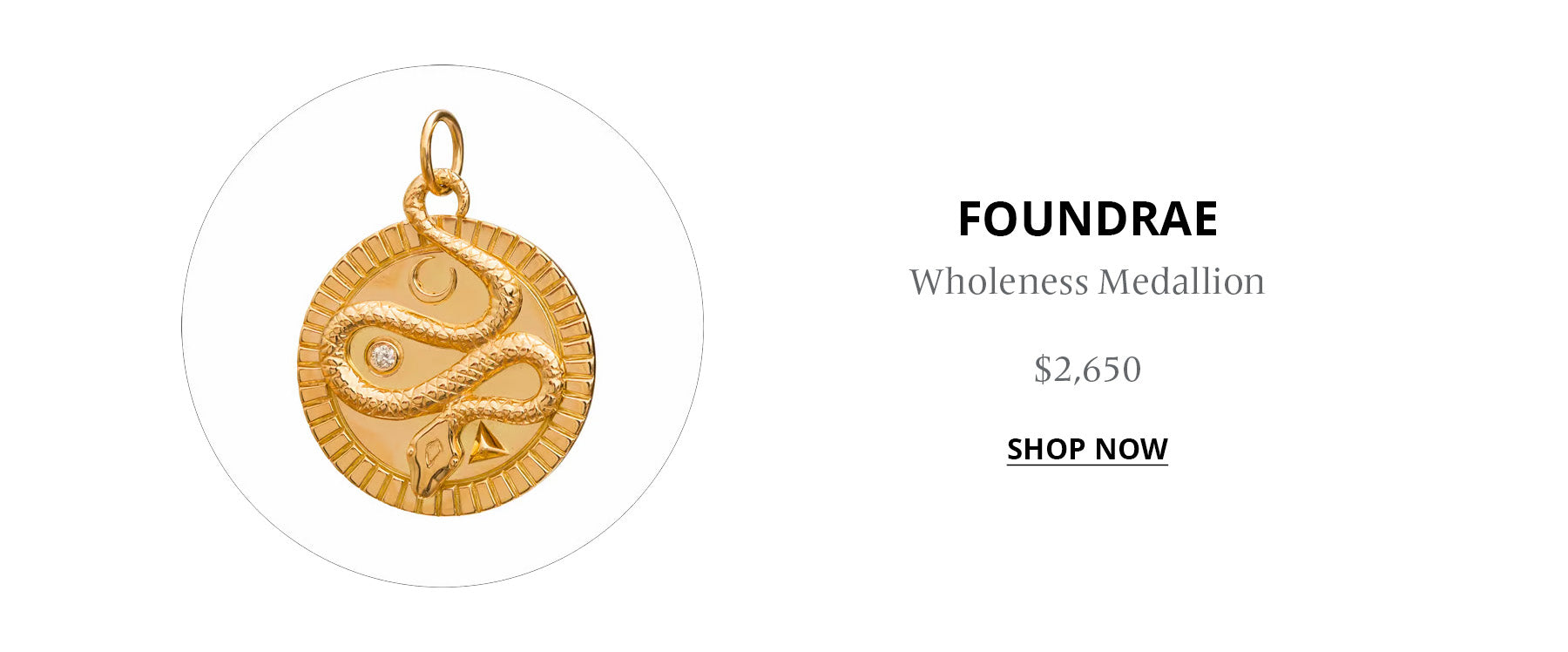 Broken English Jewelry - Laura Freedman's Essentials, Covetuer, February 24 - Foundrae Wholeness Medallion