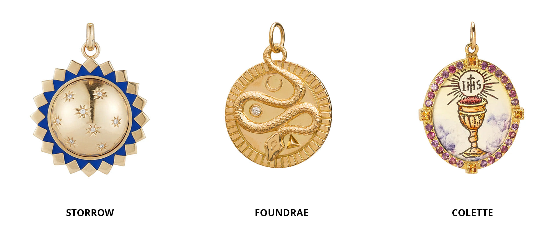 Broken English Jewelry - Laura's Picks: Medallions of Honor - Shop medallions by Foundrae, Storrow, Colette