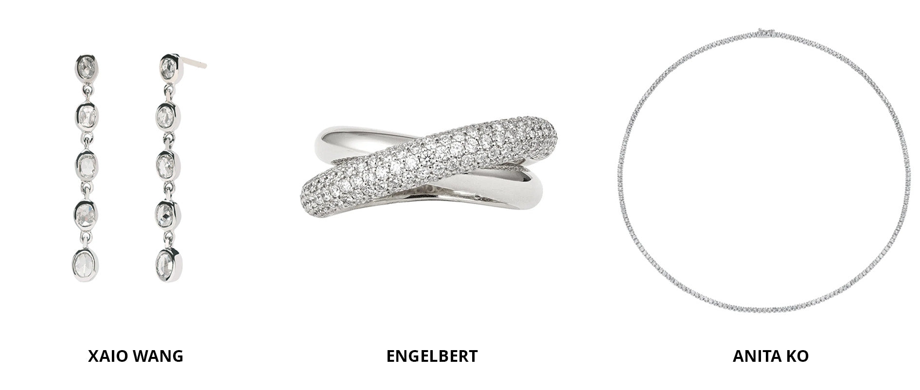 Broken English Jewelry - Modern Love - Shop white metal jewelry from Xiao Wang, Engelbert, Shay and more