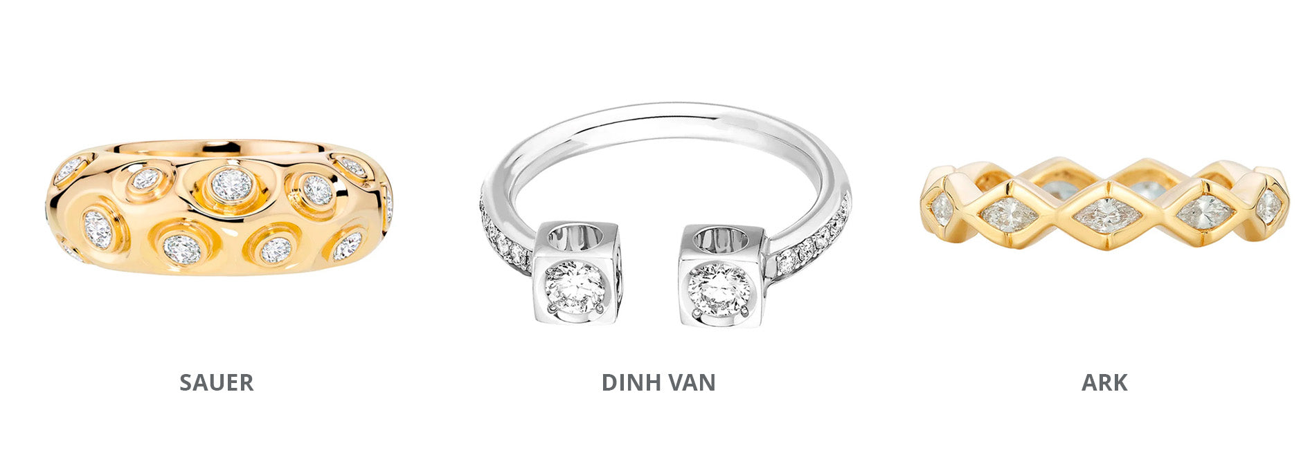 Broken English Jewelry - A Nice Ring to it - shop diamond rings from Sauer, Dinh Van, Ark and more