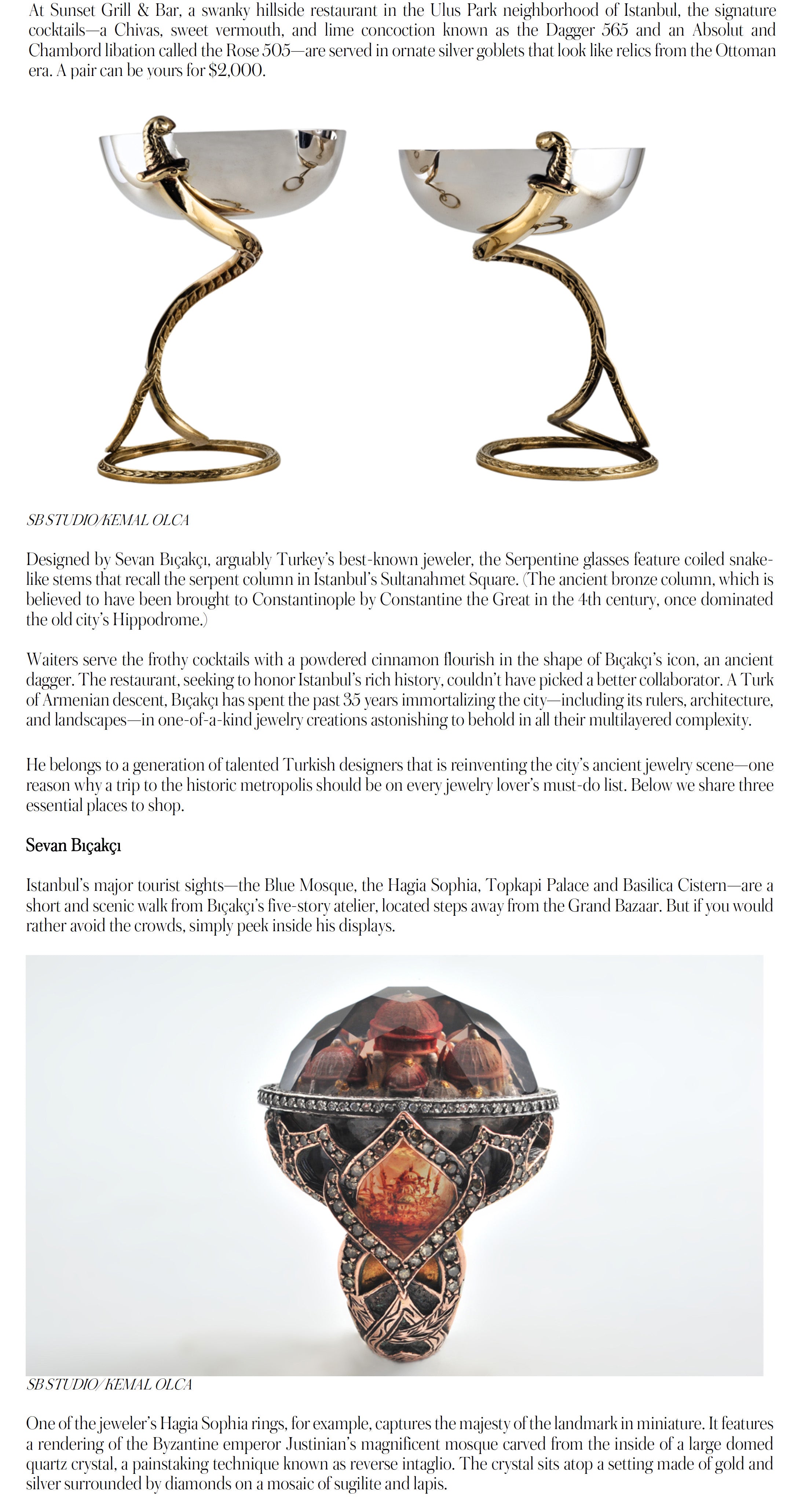 Broken English Jewelry featured in Robb Report, Where to Find the Best Jewelry and Watches in Istanbul by Victoria Gomelsky