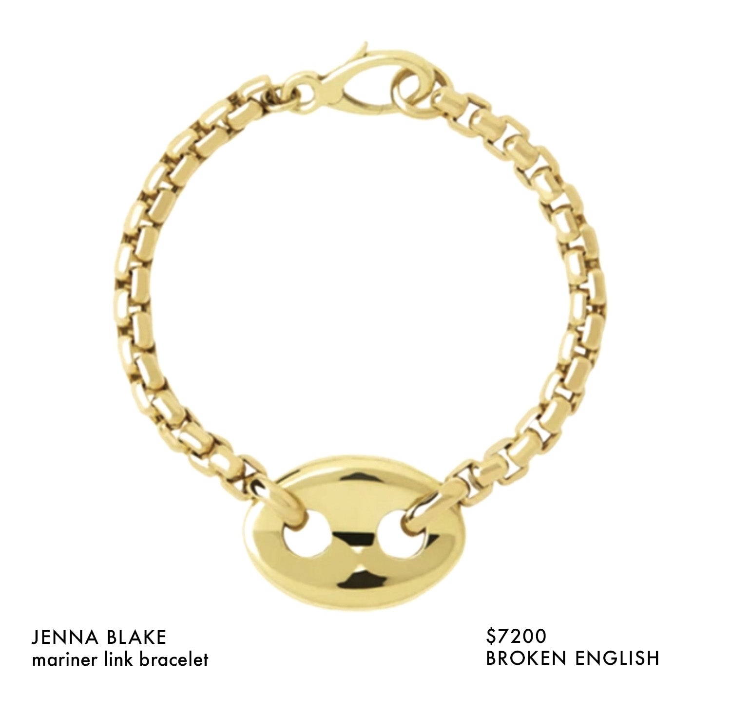 Broken English Jewelry JENNA BLAKE Mariner Link Bracelet