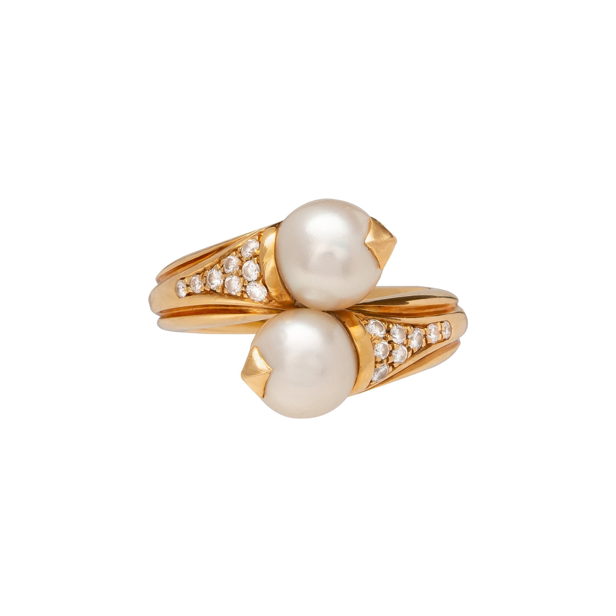 Jewelry Vintage Bvlgari Pearl Ring 