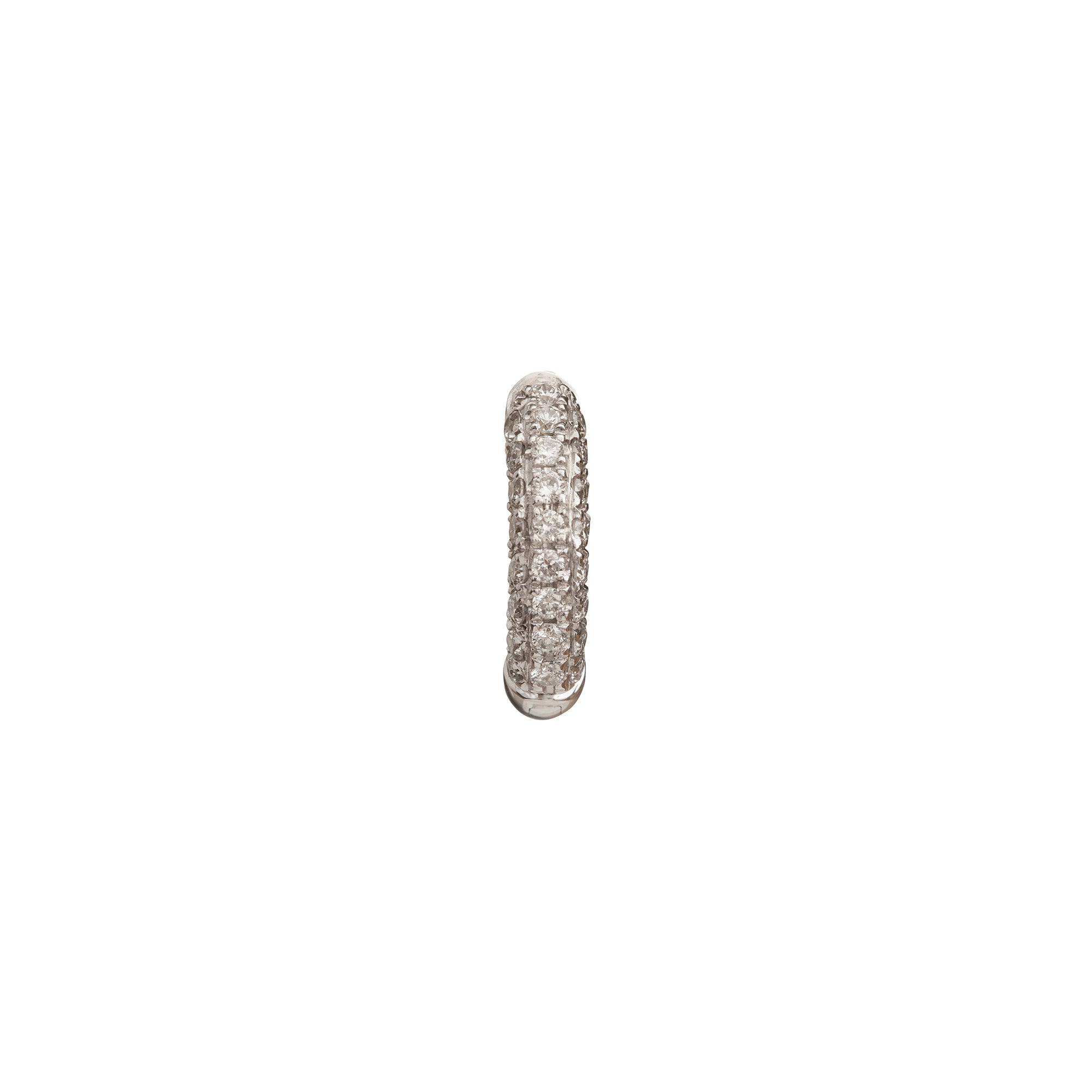 Five Row Huggie 5mm - White Gold