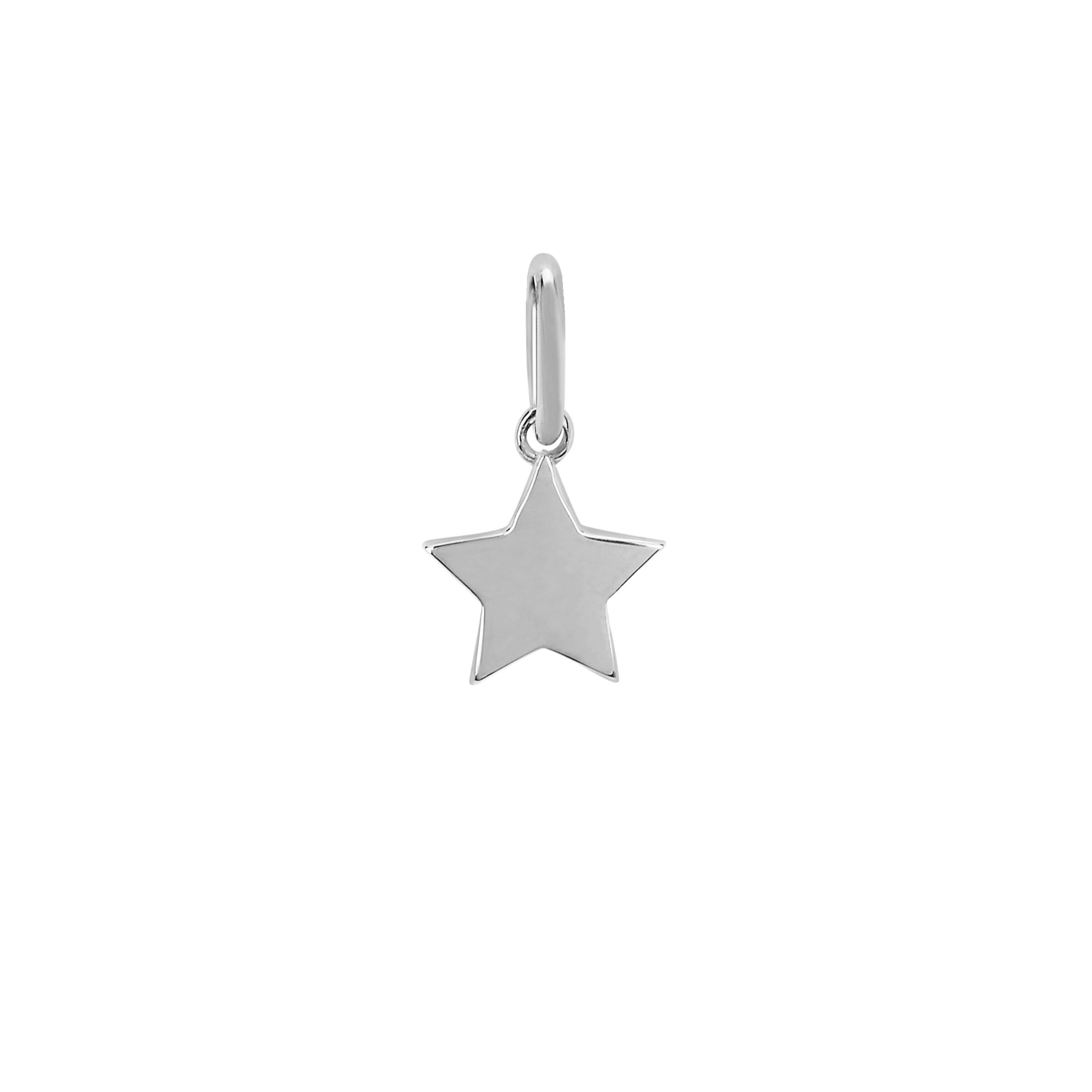 Star Pendant - White Gold