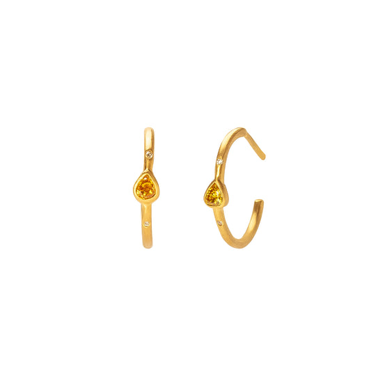 1ct Diamond Stud Earrings 18k Yellow Gold — Loriann stevenson