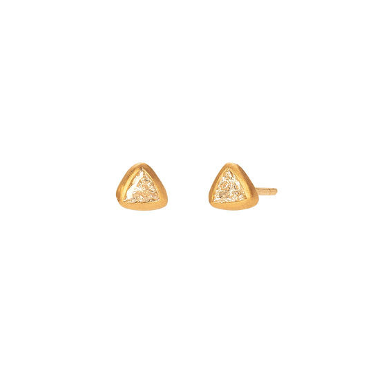 1ct Diamond Stud Earrings 18k Yellow Gold — Loriann stevenson