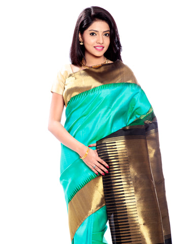 pastel green indian wedding saree