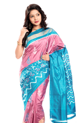 Buy Elegant Pochampally Ikat Handwoven Pure Silk Saree Online