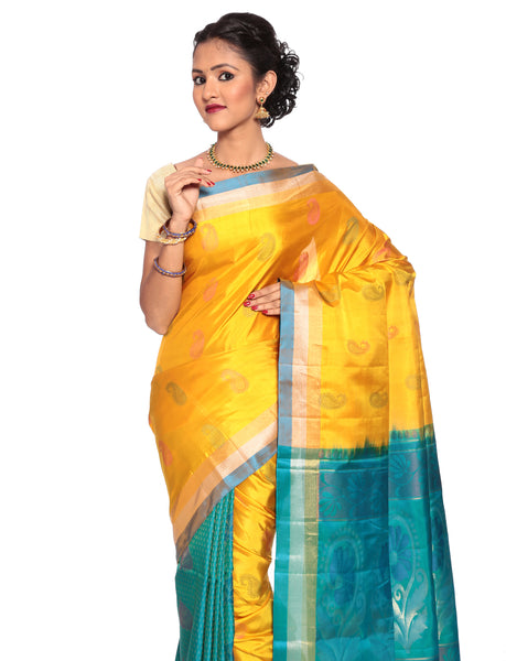 Semi Katan Silk Saree (adi77542)