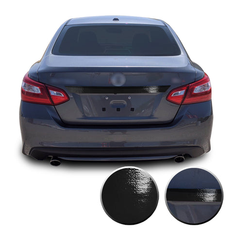 Rear Trunk Trim Chrome Delete Vinyl Wrap Overlay Kit Compatible with Nissan Altima 2013 - 2018