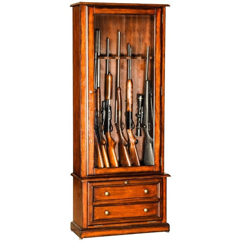 Buy Rustic Pine 8 -Gun Cabinet - Clear Finish 2199.00 USD ...