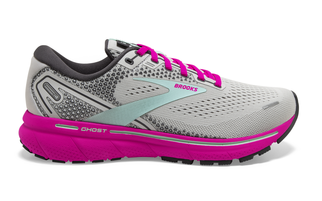 Brooks Ghost Max Crystal Gray White Tuscany Women Running Shoes  1203951B-135