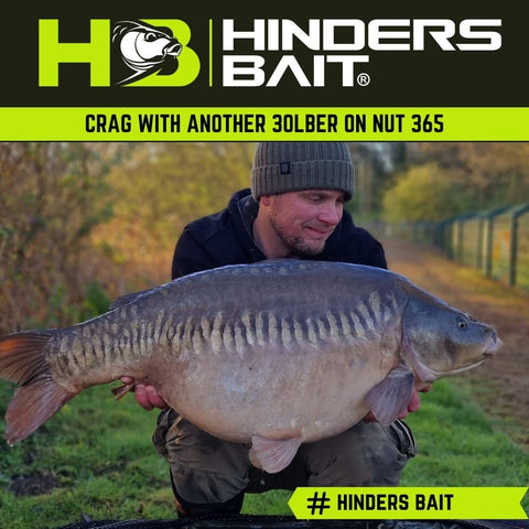 Craig with a 30lb plus Carp caught on Nut 365