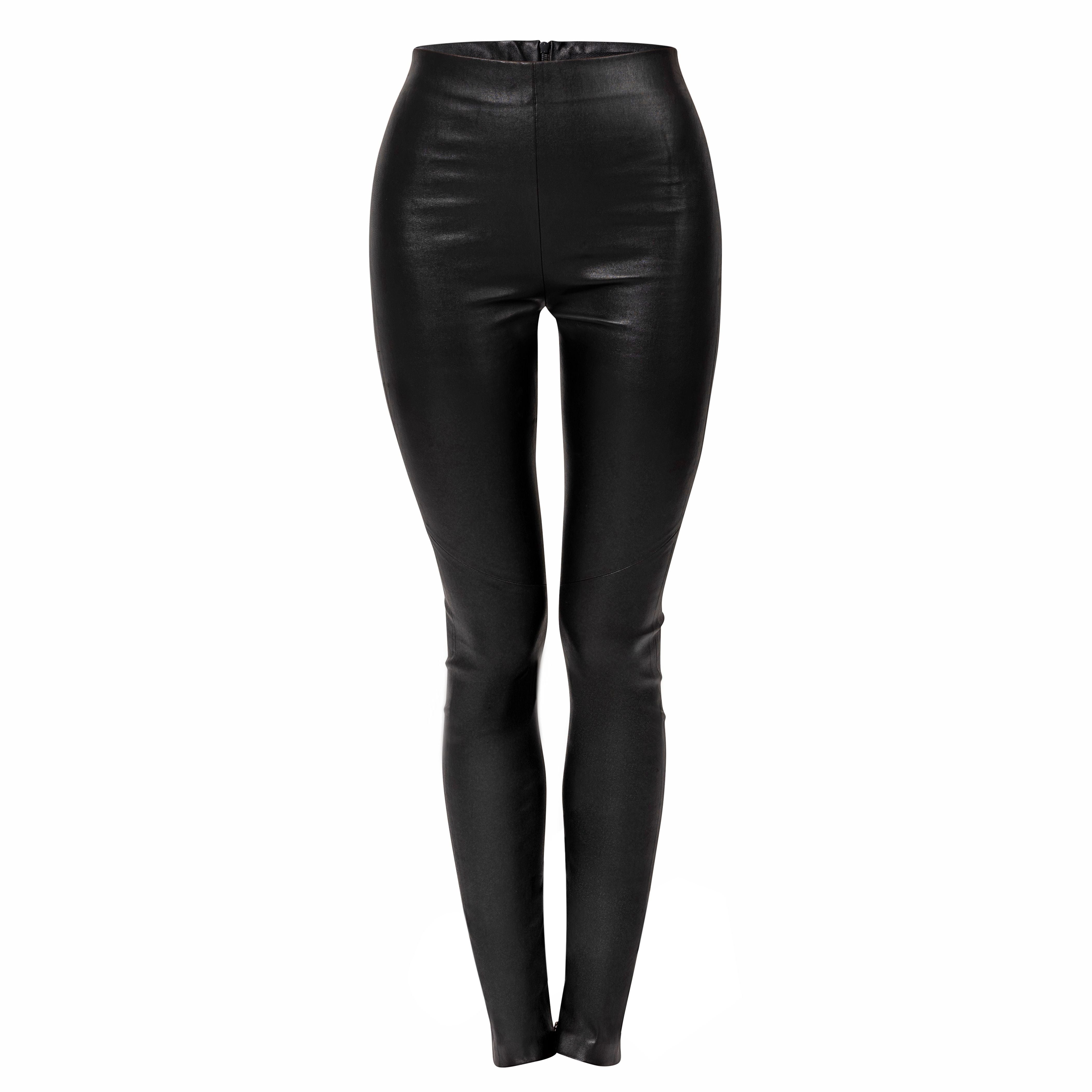 stretch leather leggings with zips – J Phoenix London