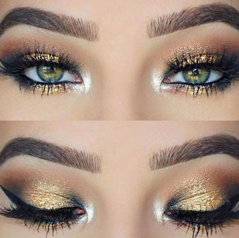 Maquillage yeux verts 6