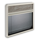 PLEATED BLIND FOR S7P  WINDOW This combination of a single pleated darkening screen and a fly screen is specially designed for use with Dometic's S7P windows